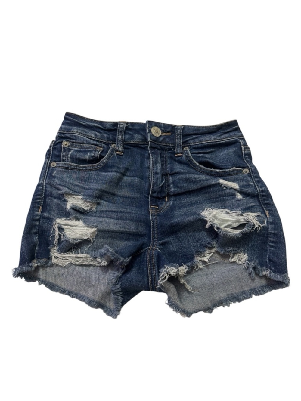 American Eagle Hi-Rise Shortie Jean Shorts
